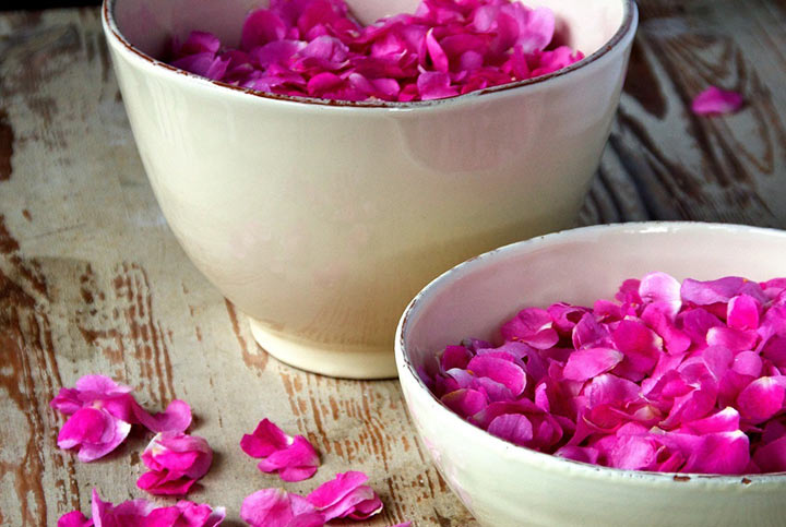 گلاب و گلیسیرین